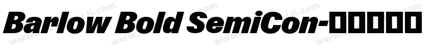 Barlow Bold SemiCon字体转换